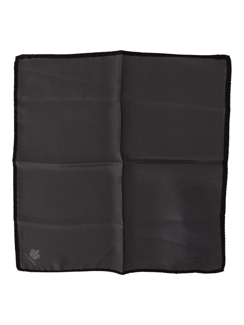 Gray 100% Silk Square Handkerchief Gray 100% Silk Square Handkerchief