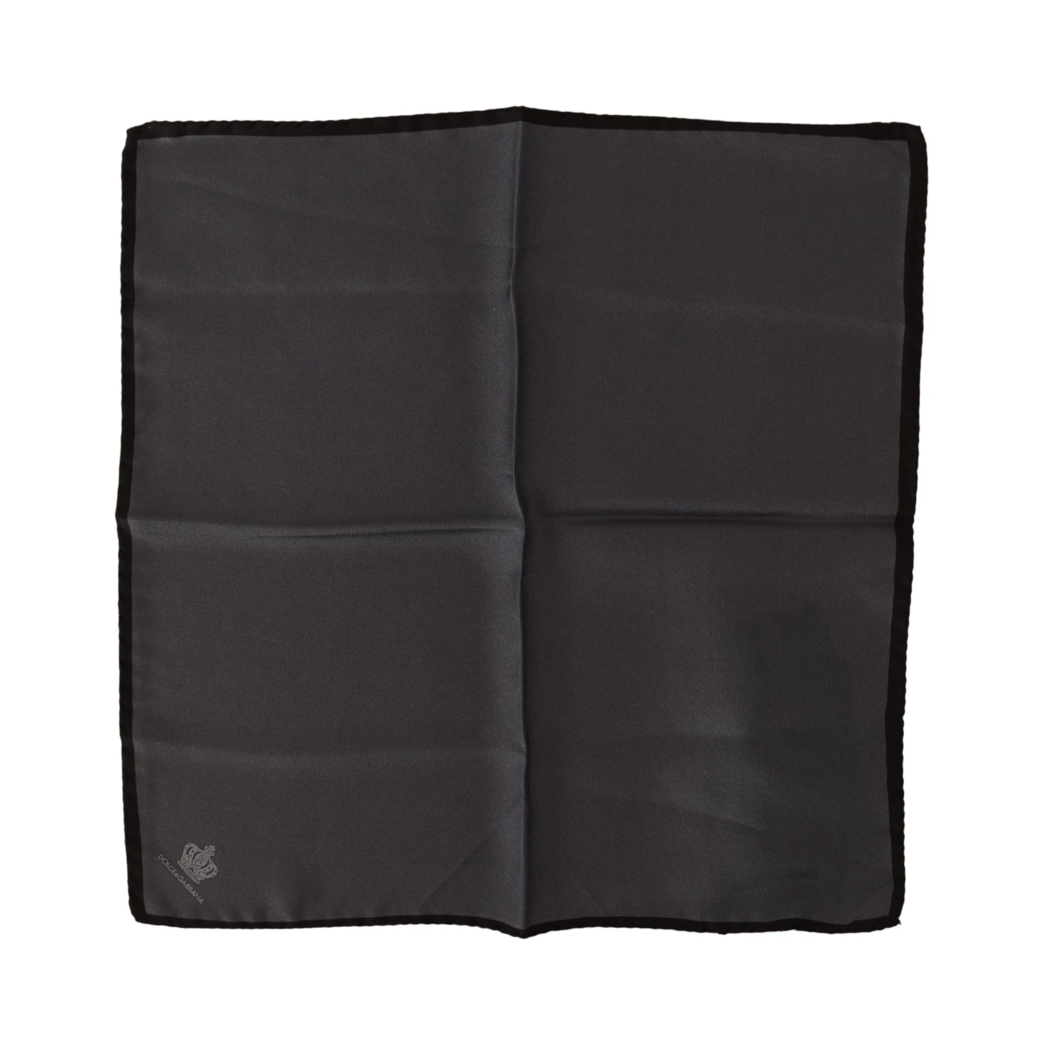 Gray 100% Silk Square Handkerchief Gray 100% Silk Square Handkerchief