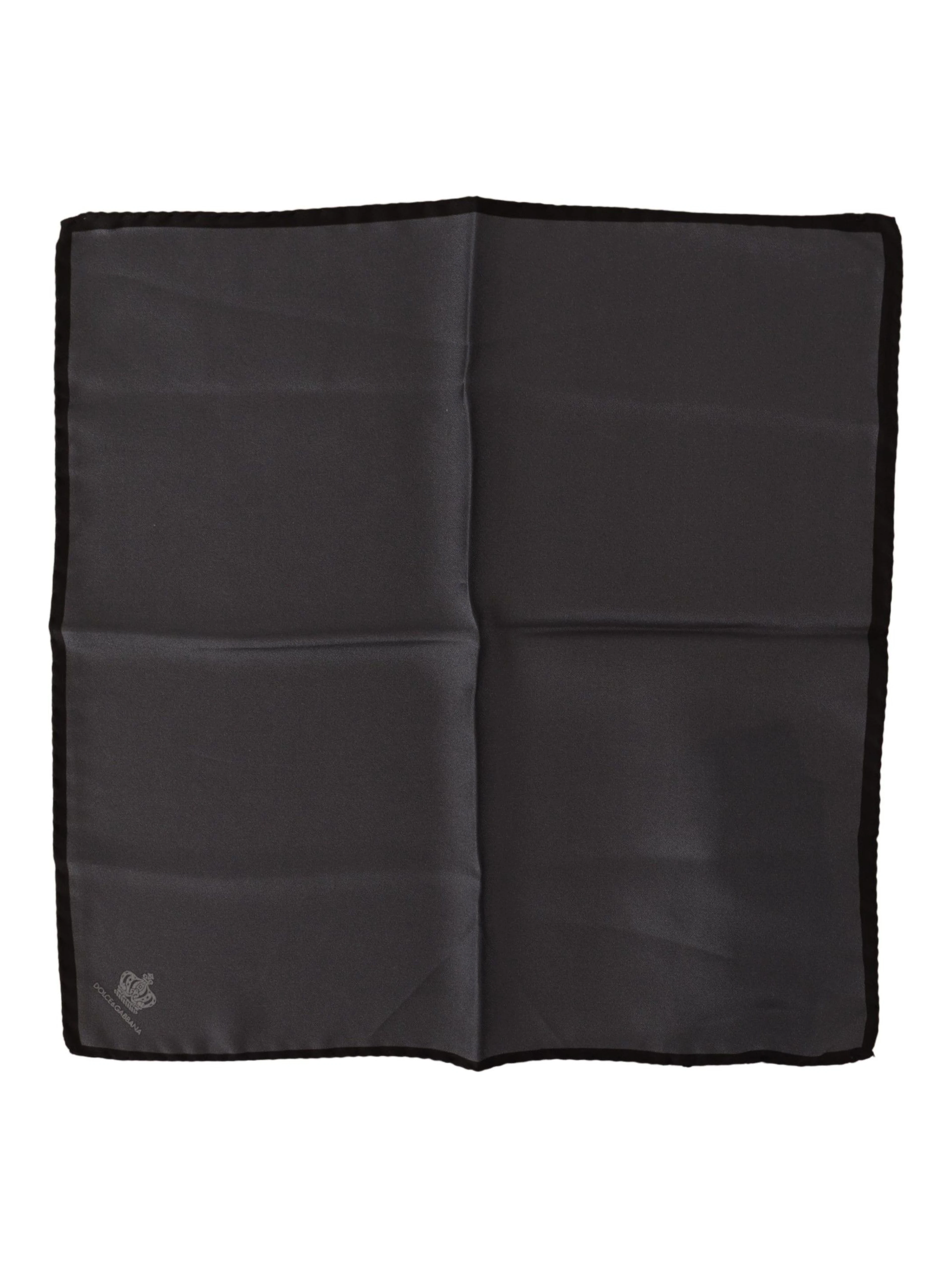 Gray 100% Silk Square Handkerchief Gray 100% Silk Square Handkerchief