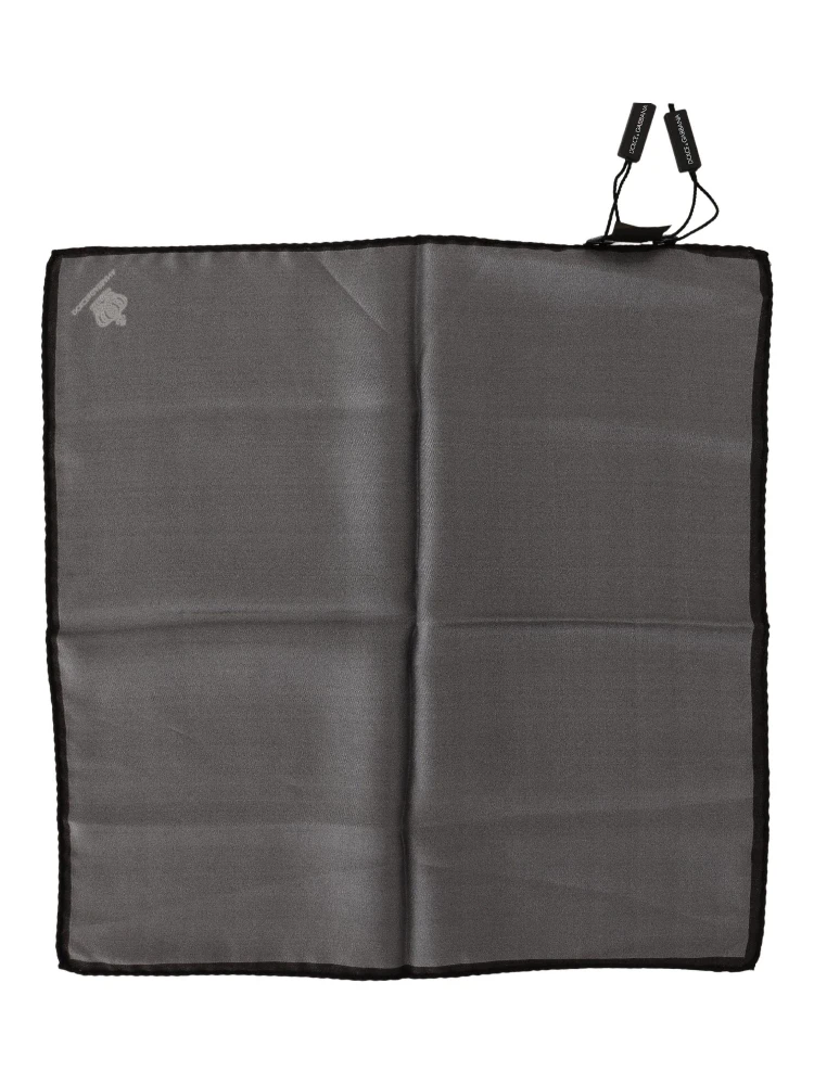 Gray 100% Silk Square Handkerchief Gray 100% Silk Square Handkerchief alternative