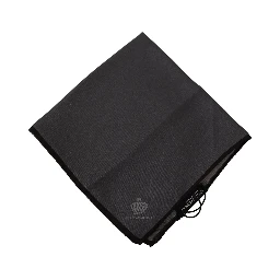 Gray 100% Silk Square Handkerchief Gray 100% Silk Square Handkerchief