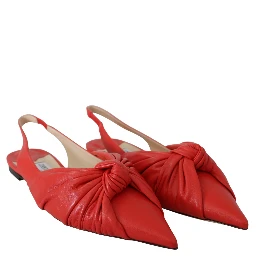 Annabell Flat Nap Chilli Leather Flat Shoes