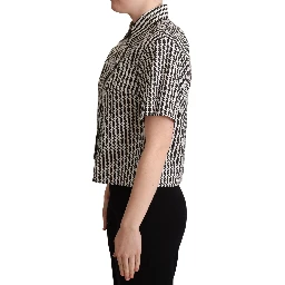 White Black Fantasy Pattern Shirt