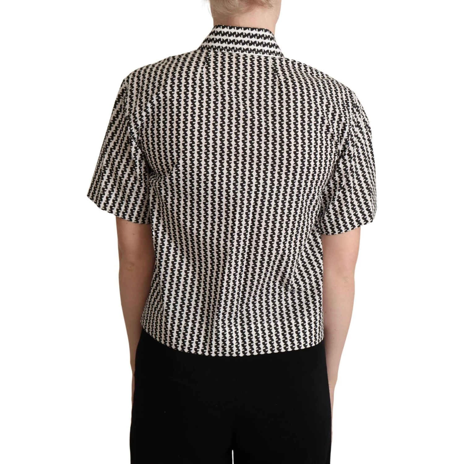 White Black Fantasy Pattern Shirt