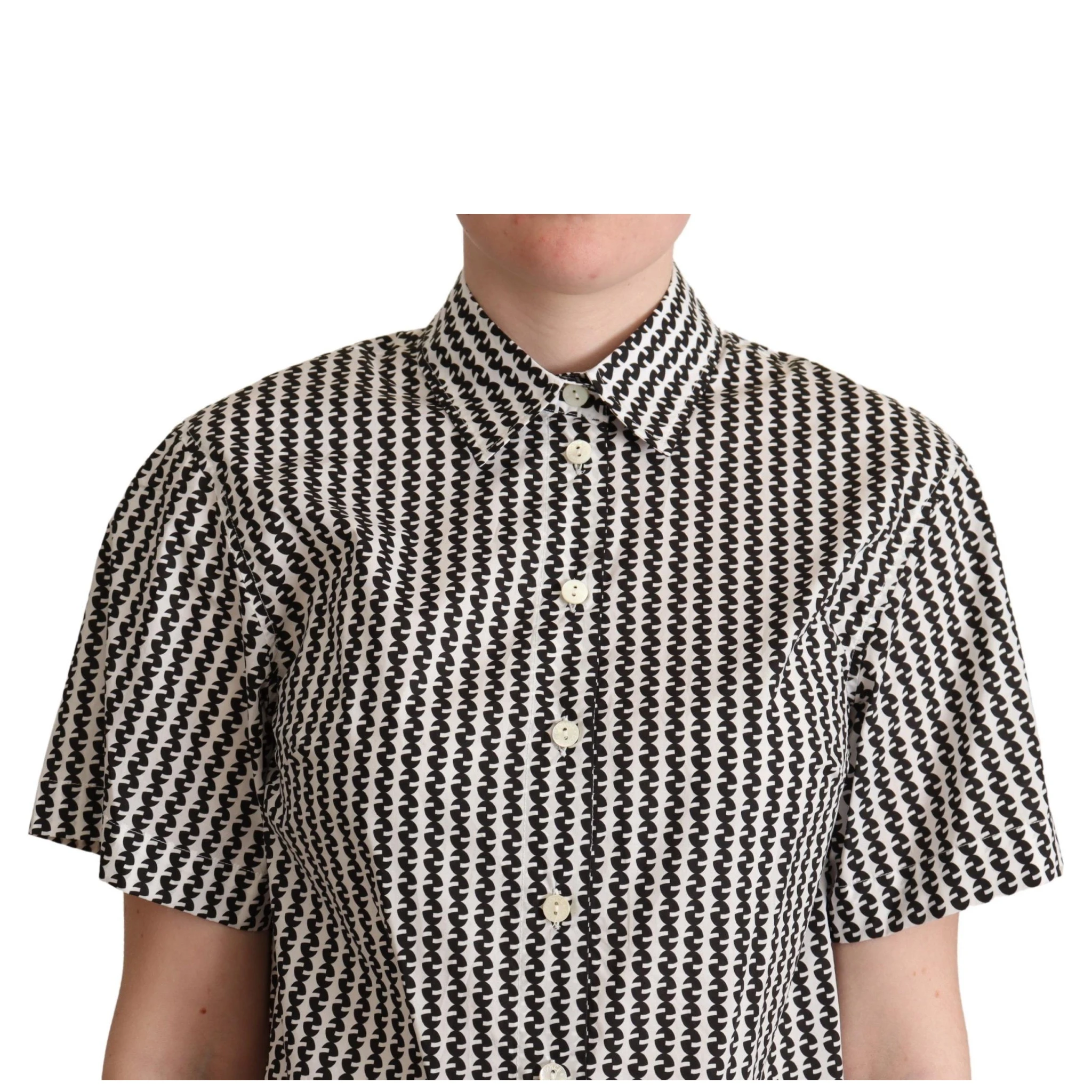 White Black Fantasy Pattern Shirt