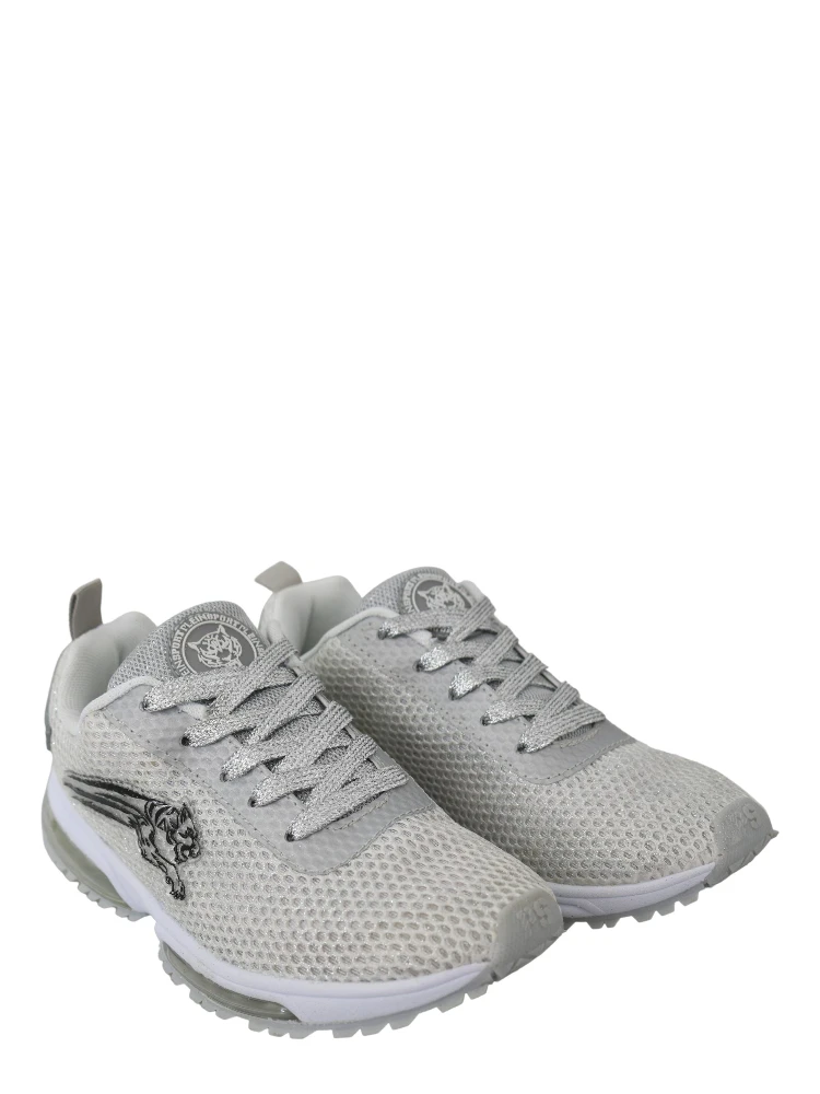 Silver Polyester Gretel Sneakers Shoes