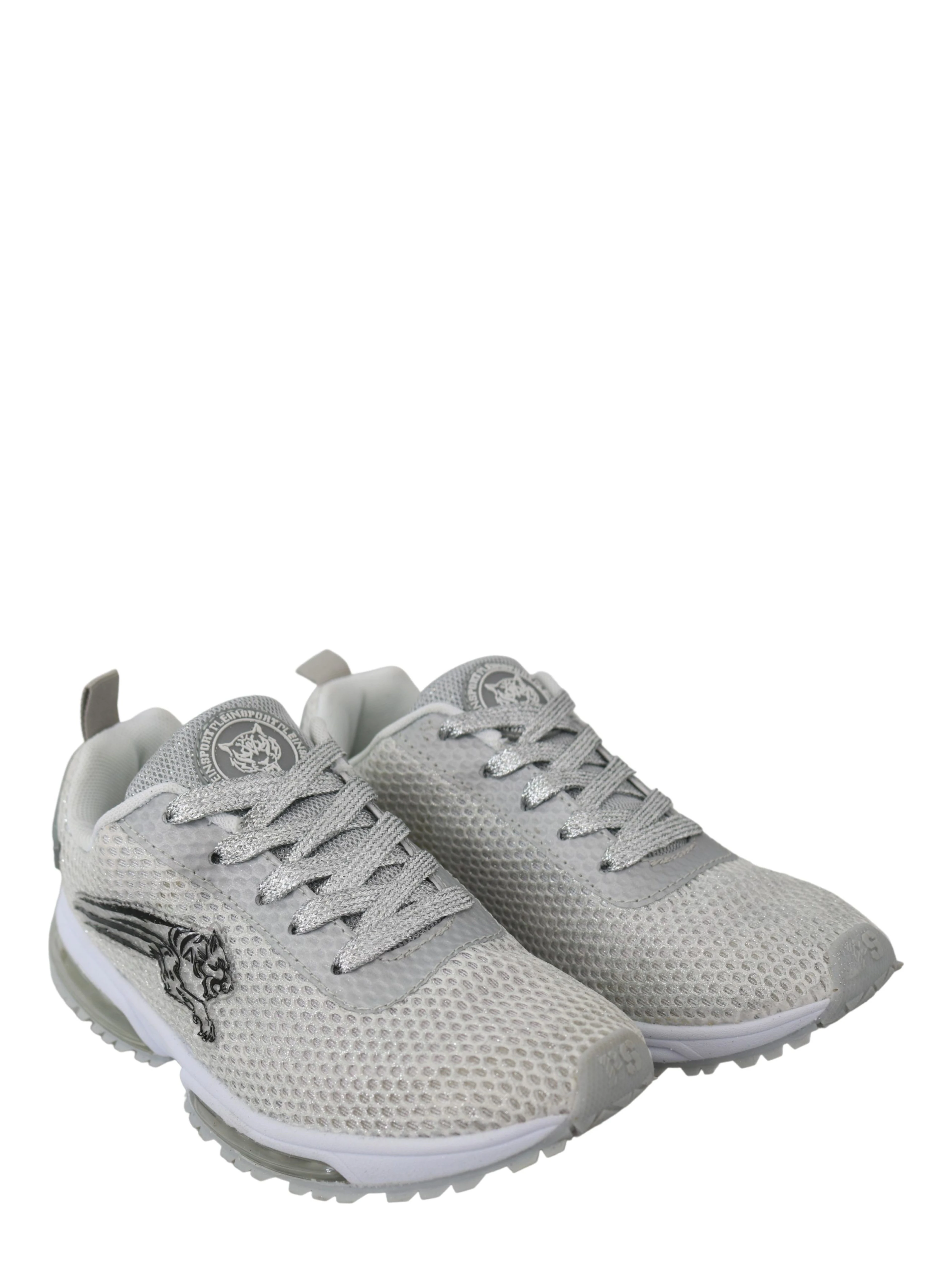 Silver Polyester Gretel Sneakers Shoes