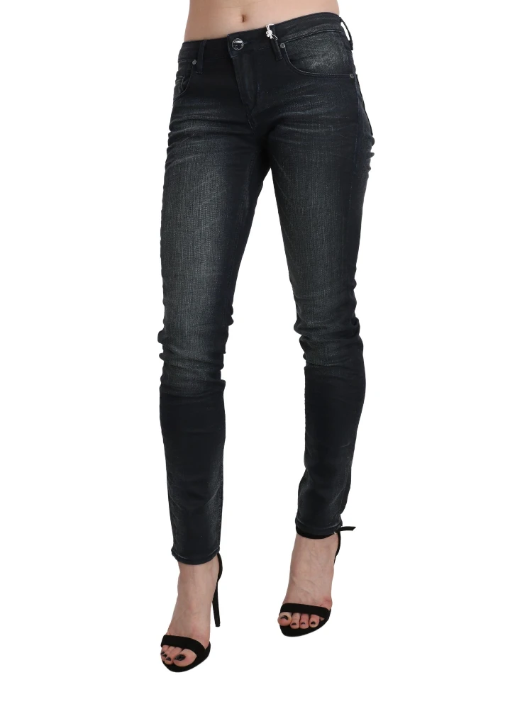 Blue Washed Low Waist Skinny Denim Trouser alternative