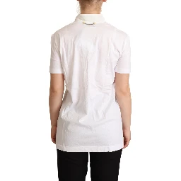 White Cotton Silk I'm In Love Top T-shirt