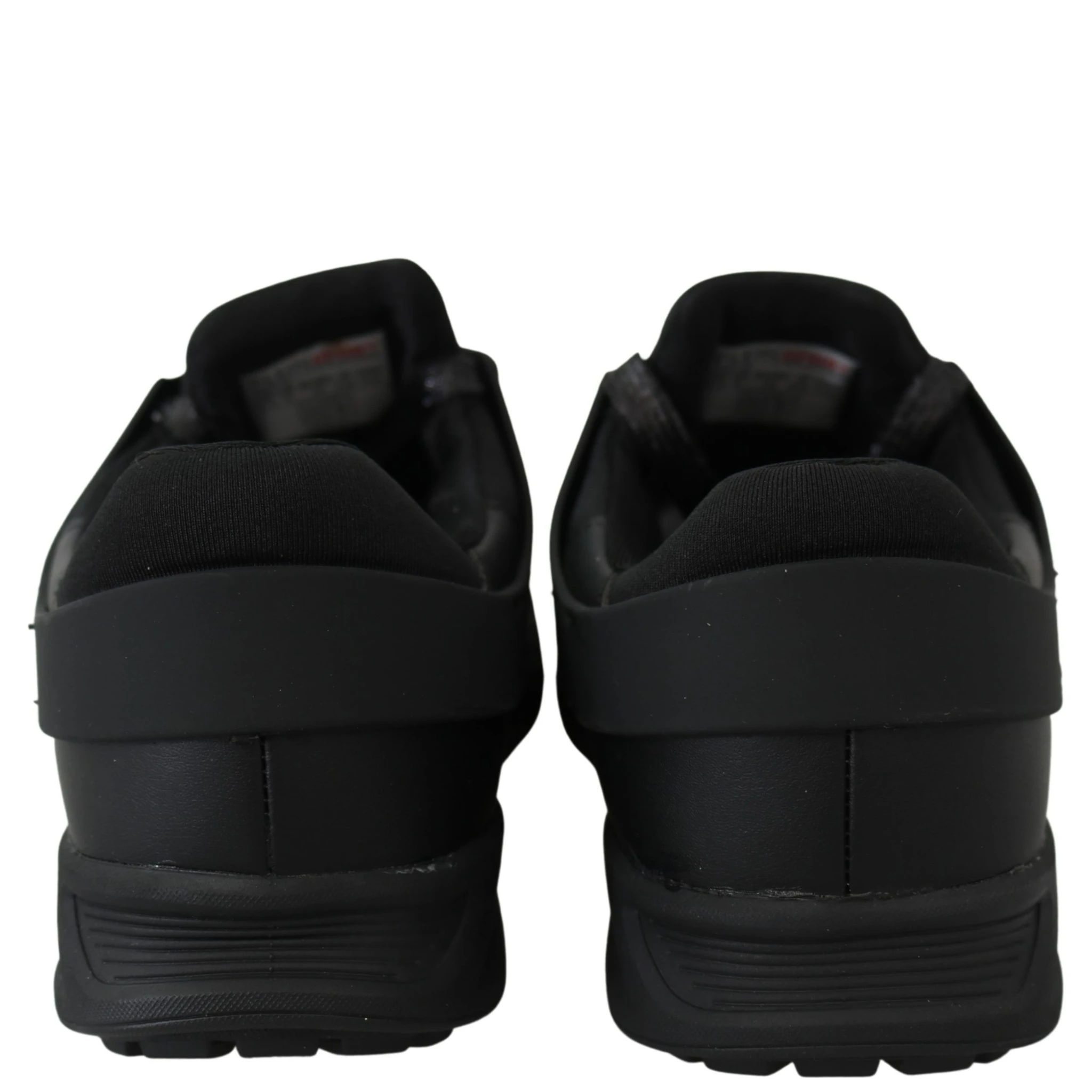 Black Polyester Runner Beth Sneakers Shoes