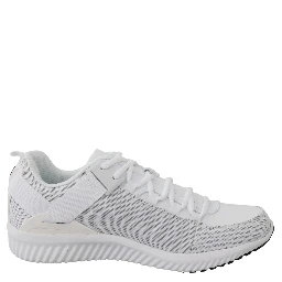 White Polyester Adrian Sneakers Shoes