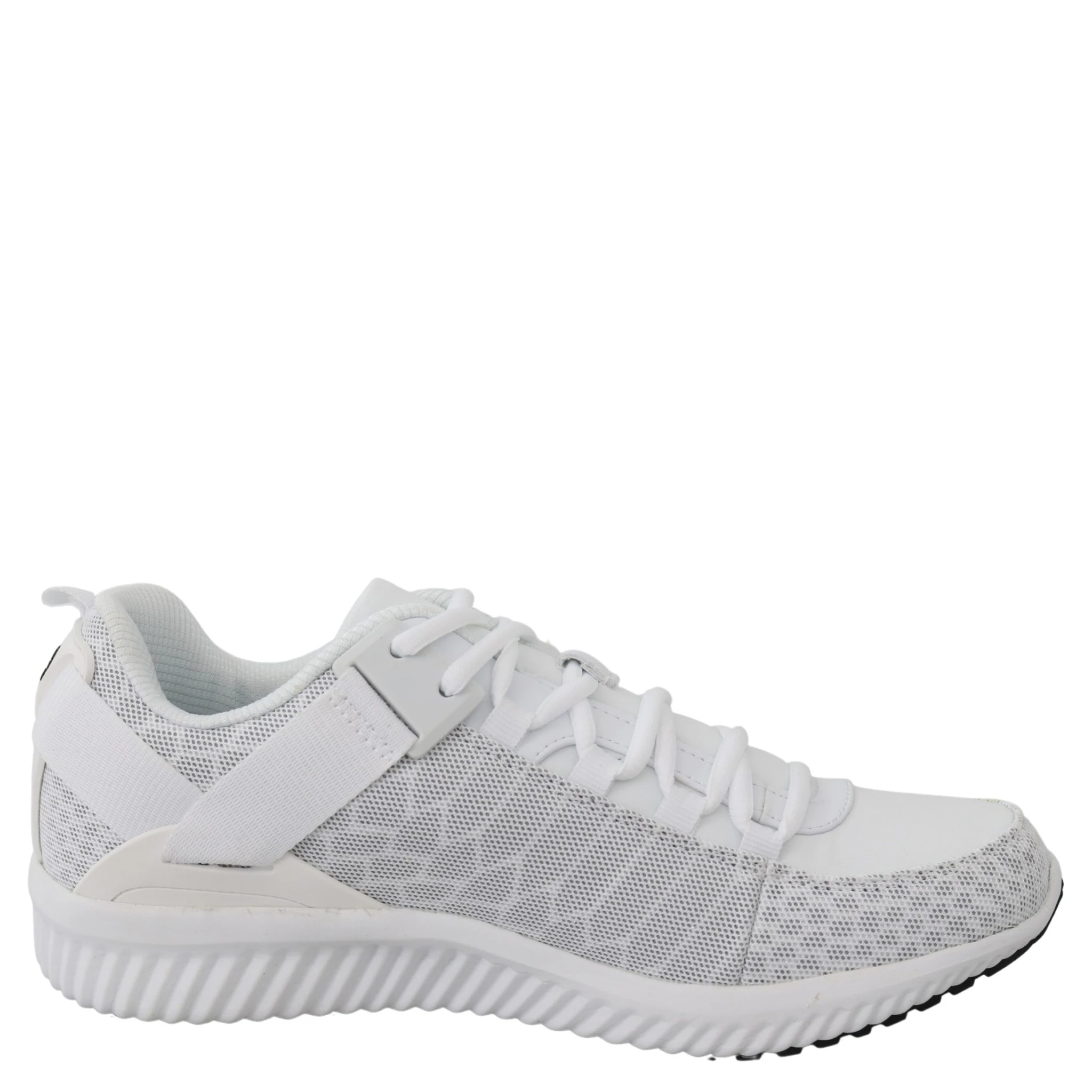 White Polyester Adrian Sneakers Shoes