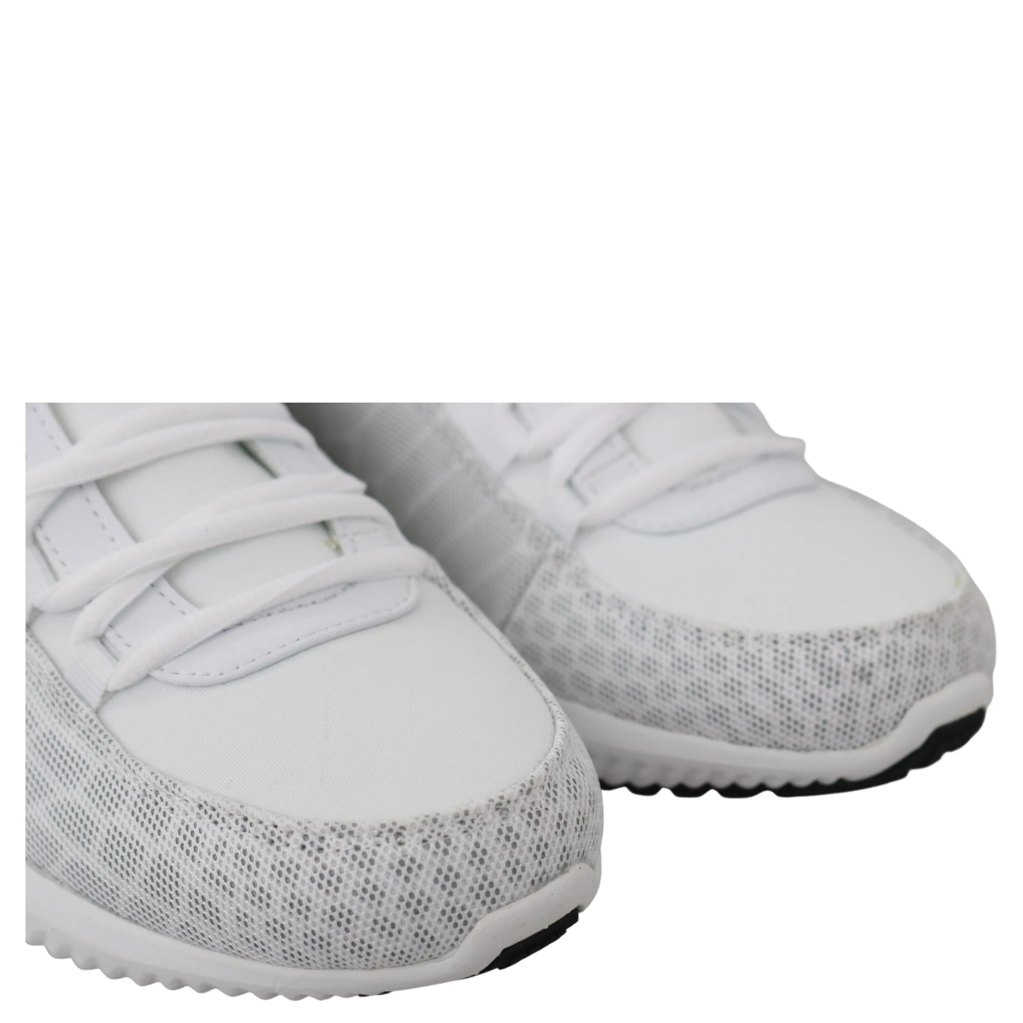 White Polyester Adrian Sneakers Shoes