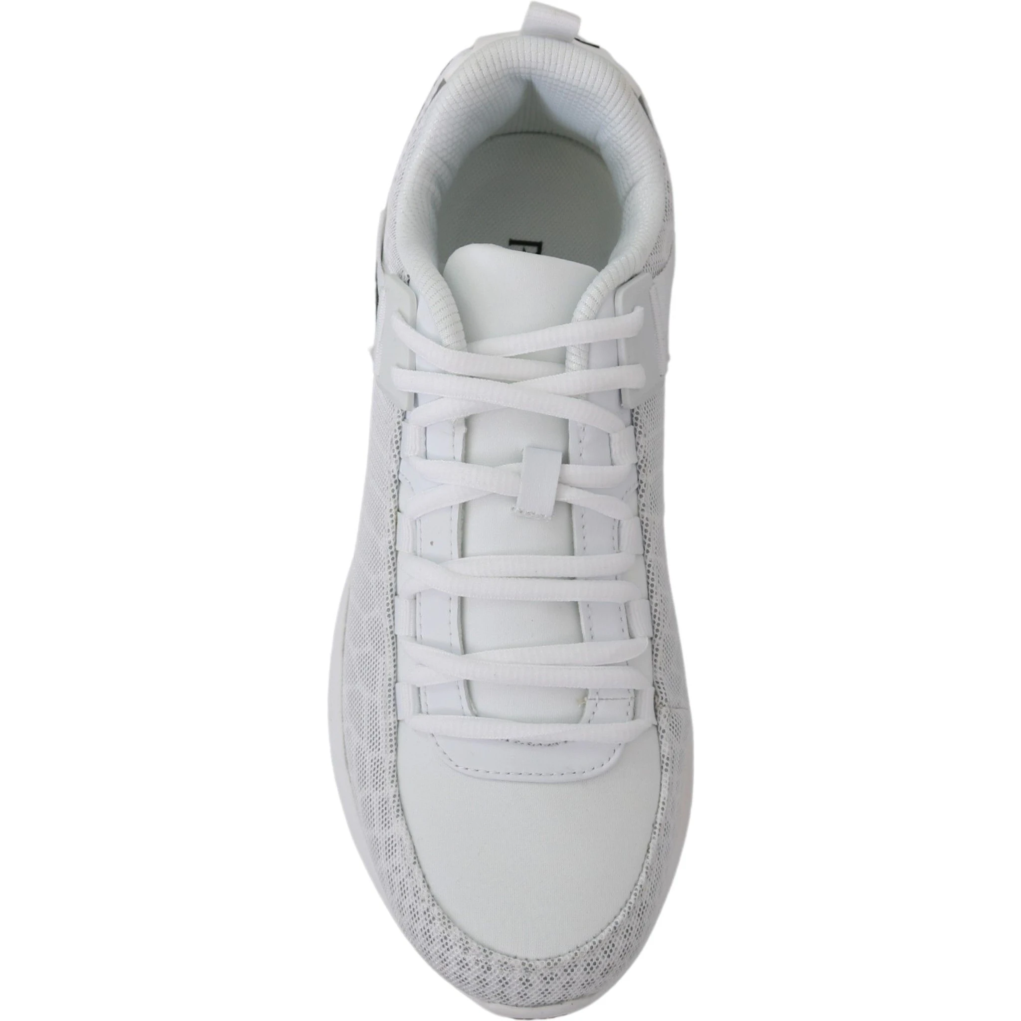 White Polyester Adrian Sneakers Shoes