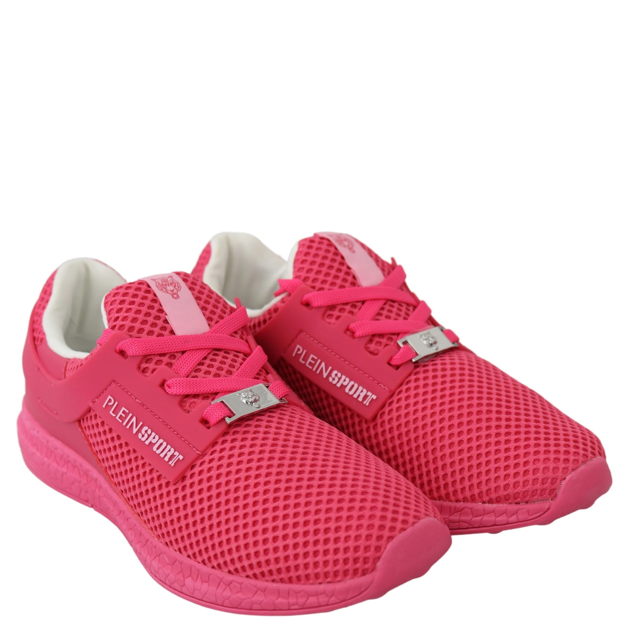 Fuxia Beetroot Polyester Runner Becky Sneakers Shoes