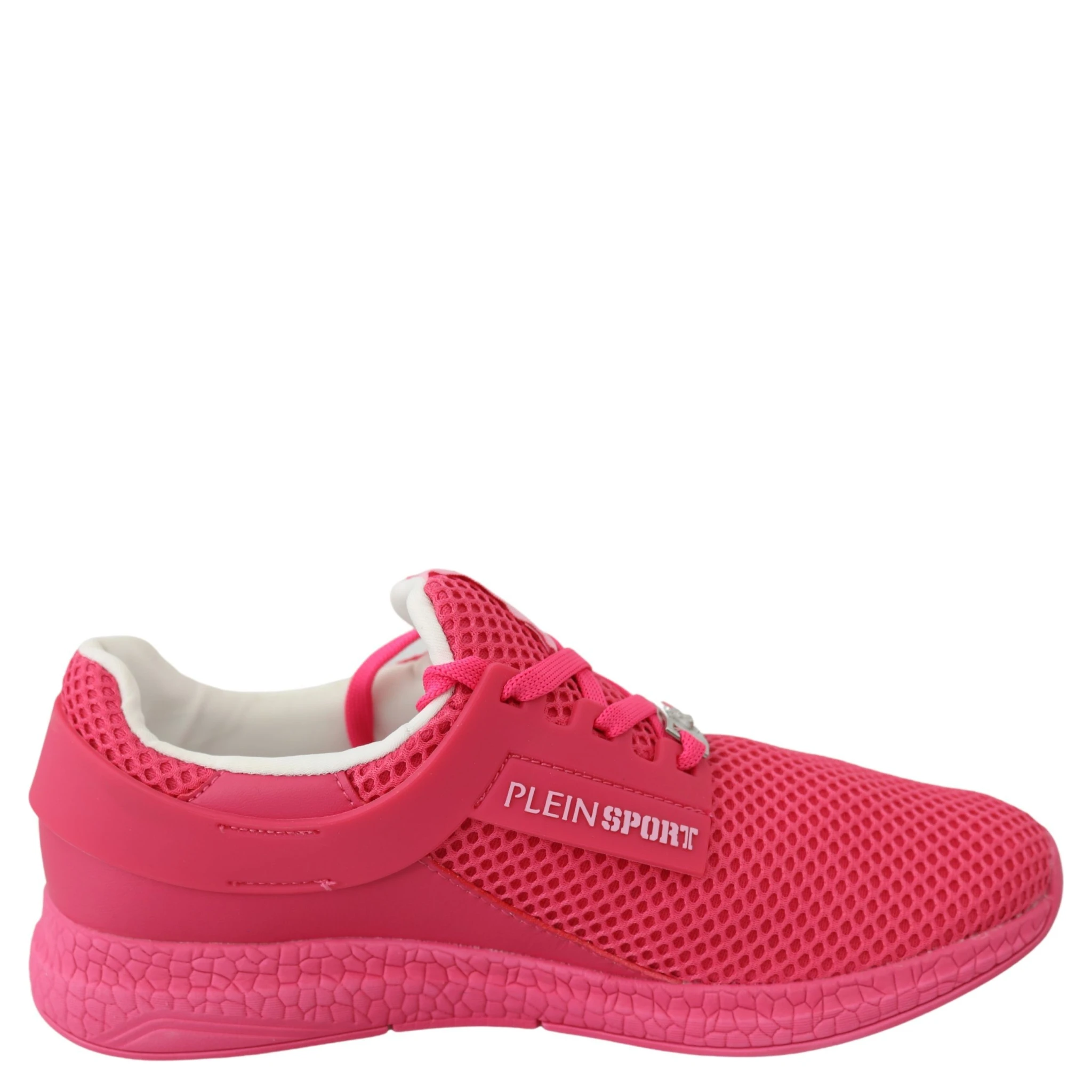 Fuxia Beetroot Polyester Runner Becky Sneakers Shoes