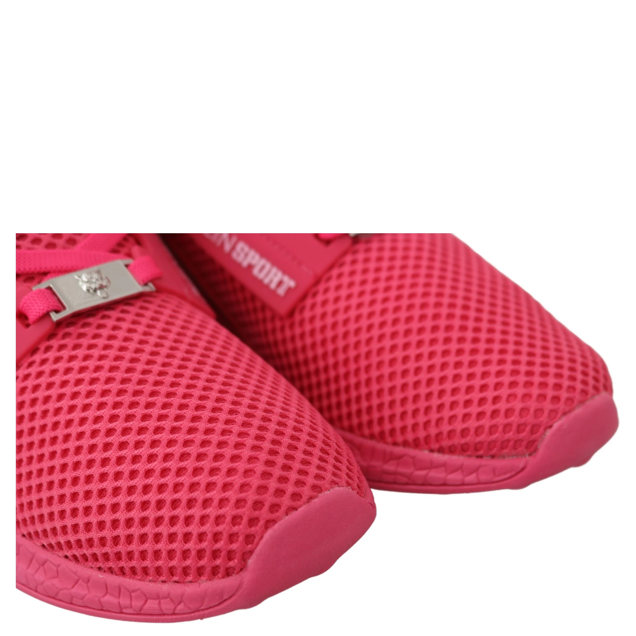 Fuxia Beetroot Polyester Runner Becky Sneakers Shoes