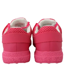 Fuxia Beetroot Polyester Runner Becky Sneakers Shoes