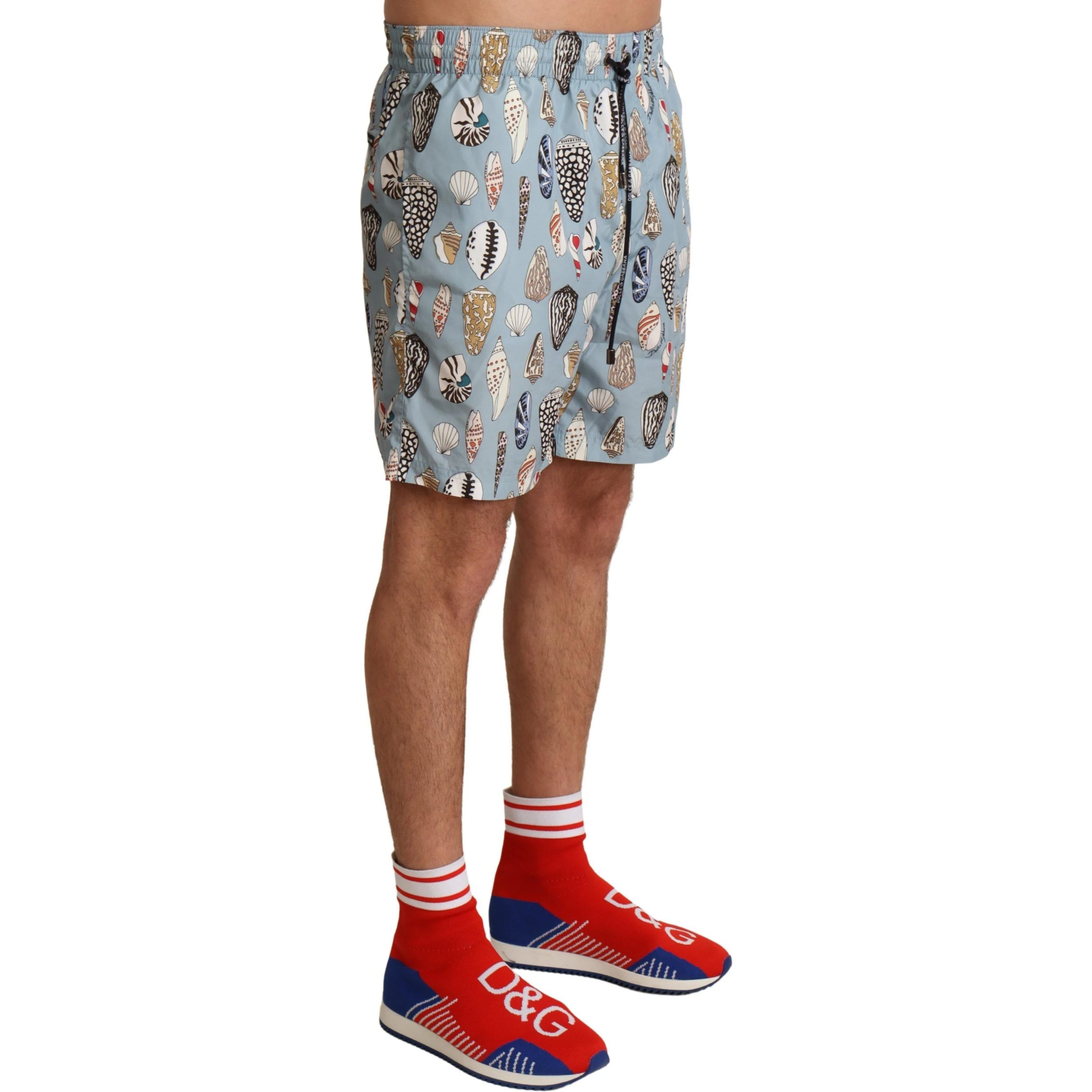 Blue Seashell Beachwear Swimwear Shorts
