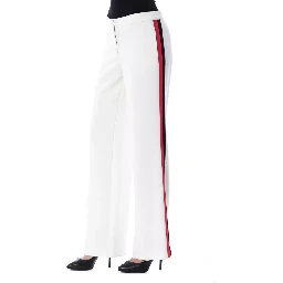White Polyester Pant