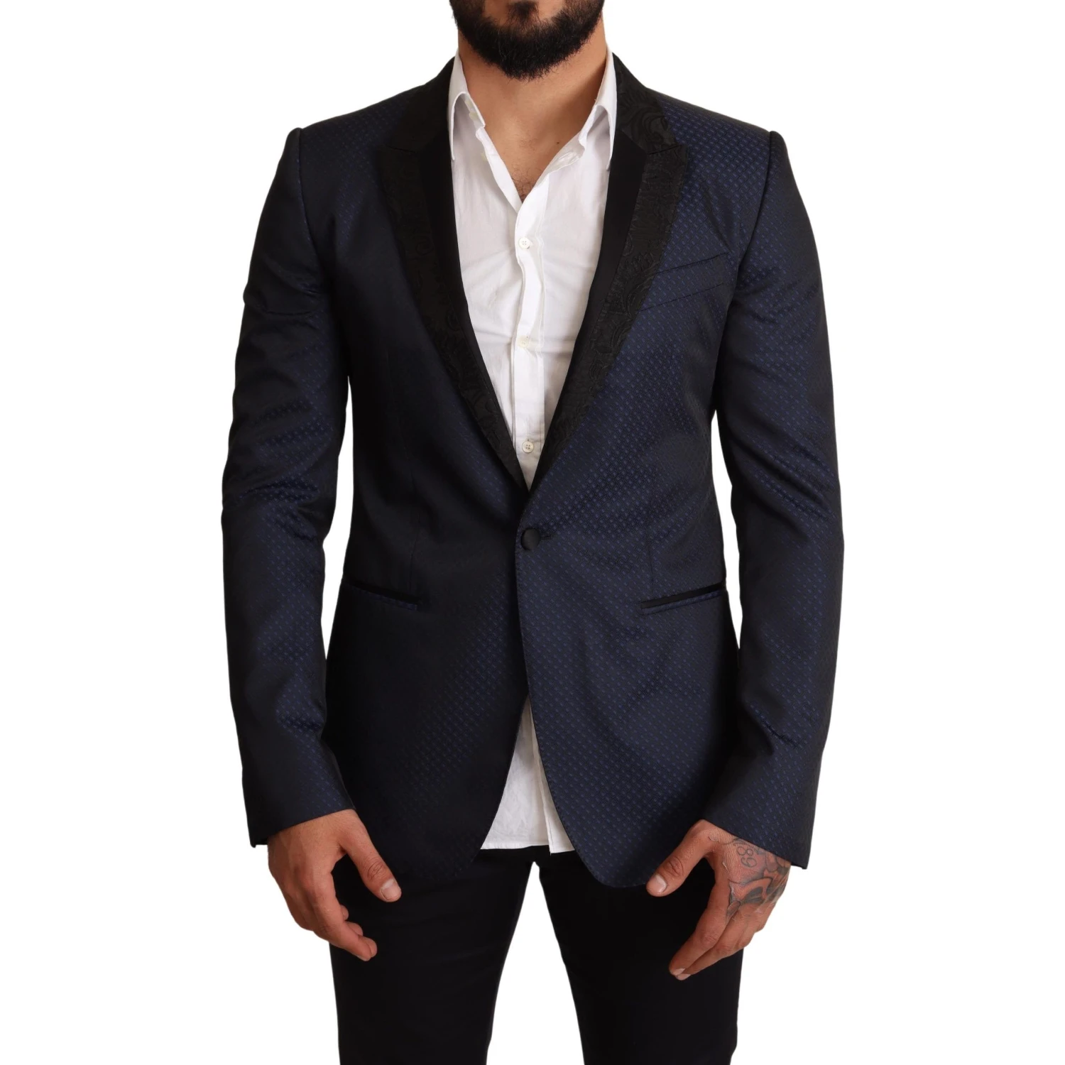 Blue Wool Slim Fit MARTINI Blazer Jacket