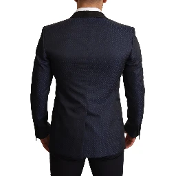 Blue Wool Slim Fit MARTINI Blazer Jacket