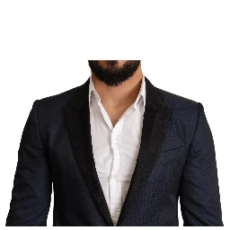 Blue Wool Slim Fit MARTINI Blazer Jacket