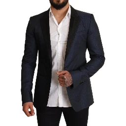 Blue Wool Slim Fit MARTINI Blazer Jacket