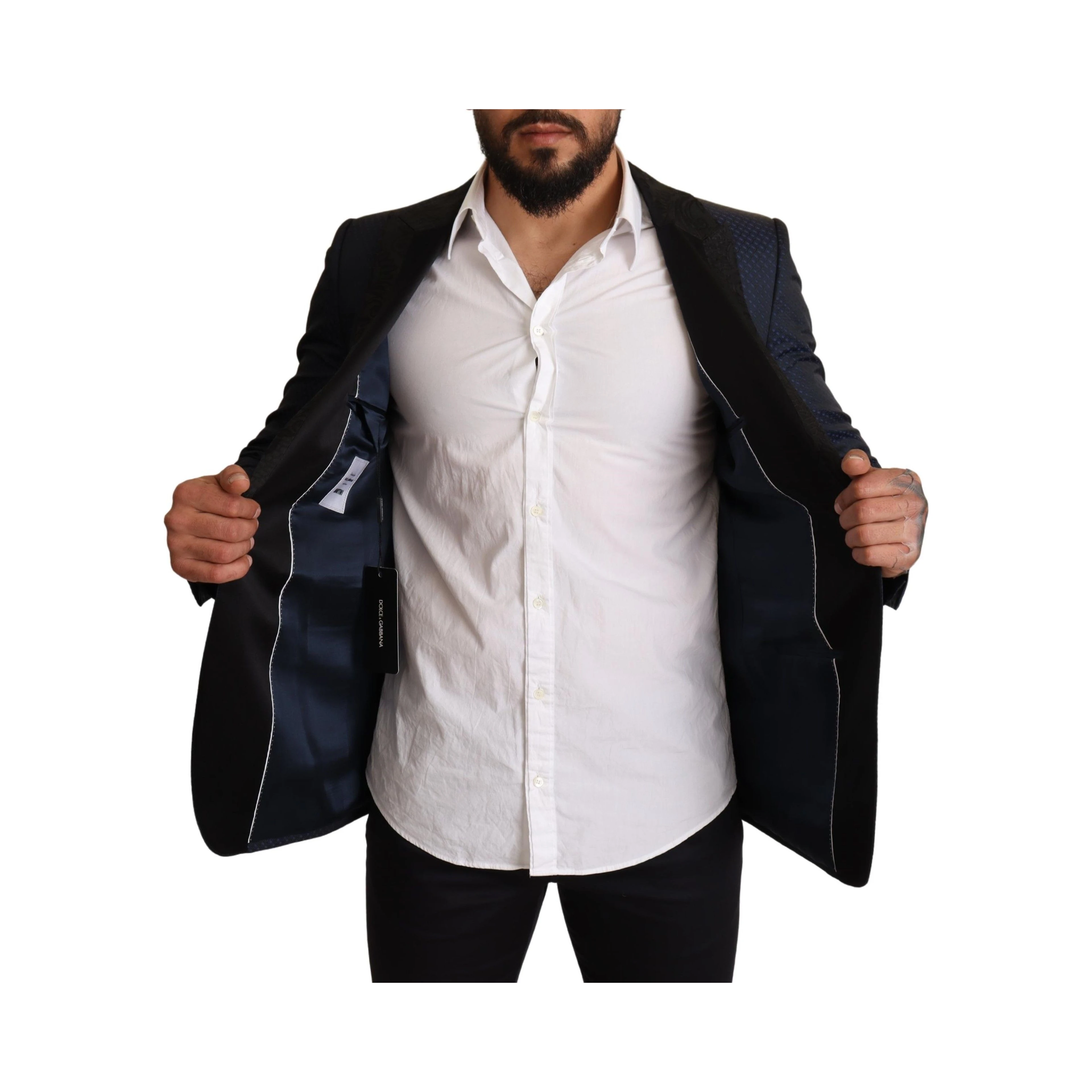 Blue Wool Slim Fit MARTINI Blazer Jacket