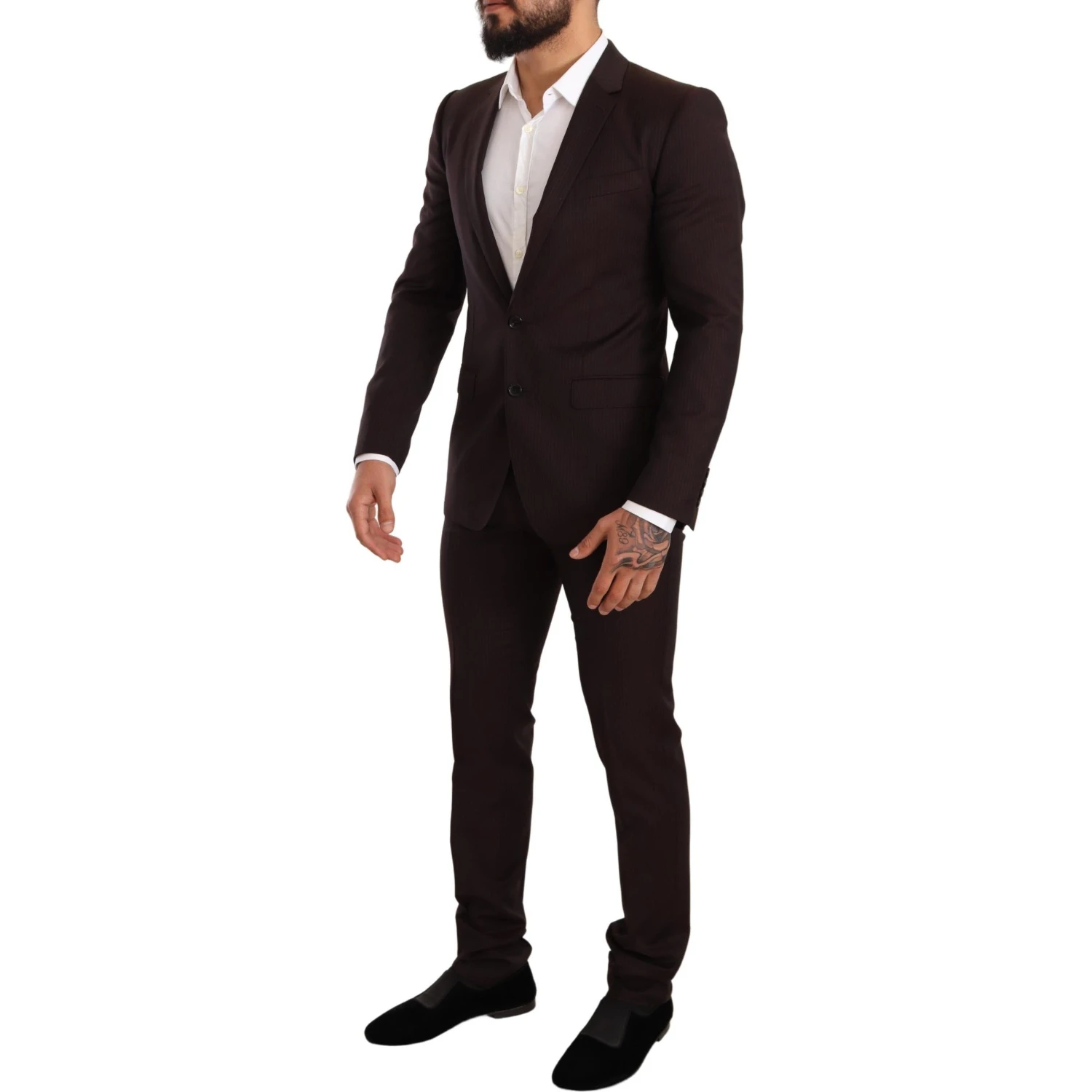 Bordeaux Wool MARTINI Slim Fit Suit