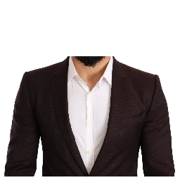 Bordeaux Wool MARTINI Slim Fit Suit