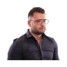 Black Metal & Plastic Glasses (Frames)