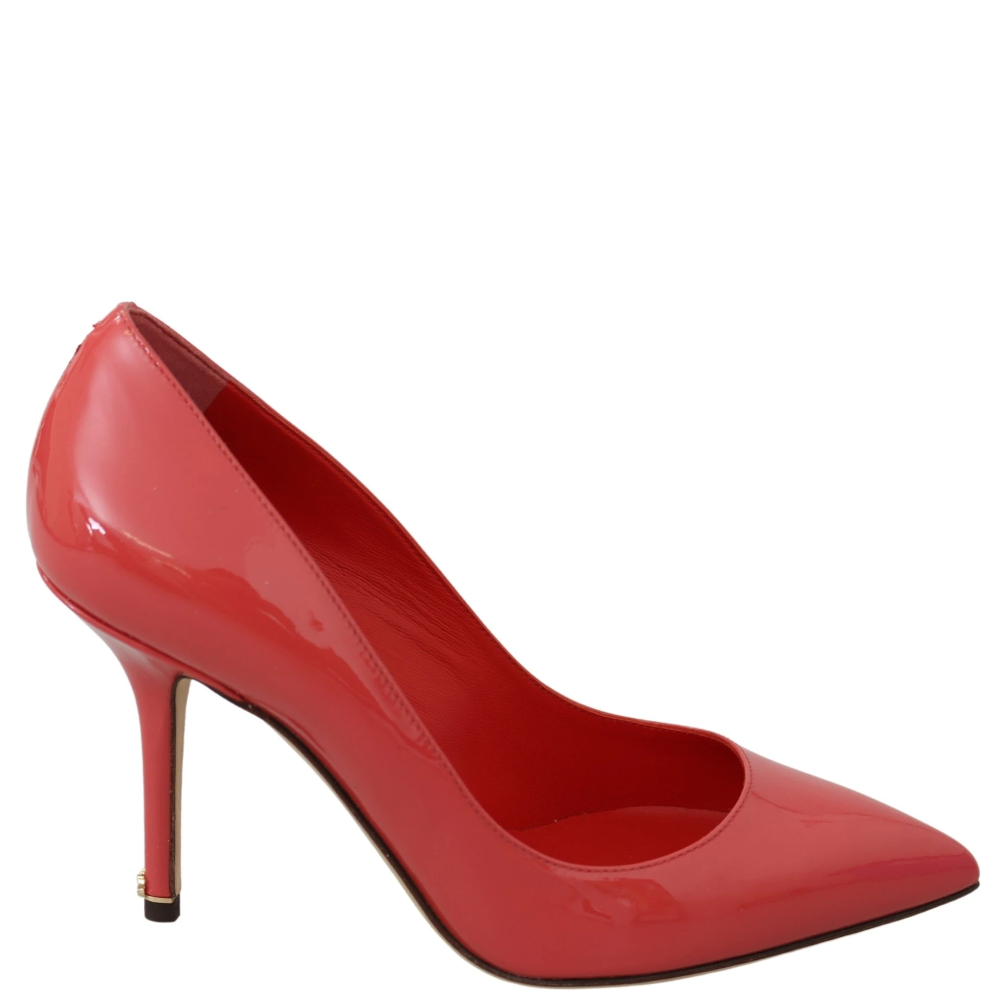 Dark Pink Patent Leather Heels Pumps