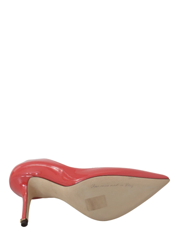 Dark Pink Patent Leather Heels Pumps alternative