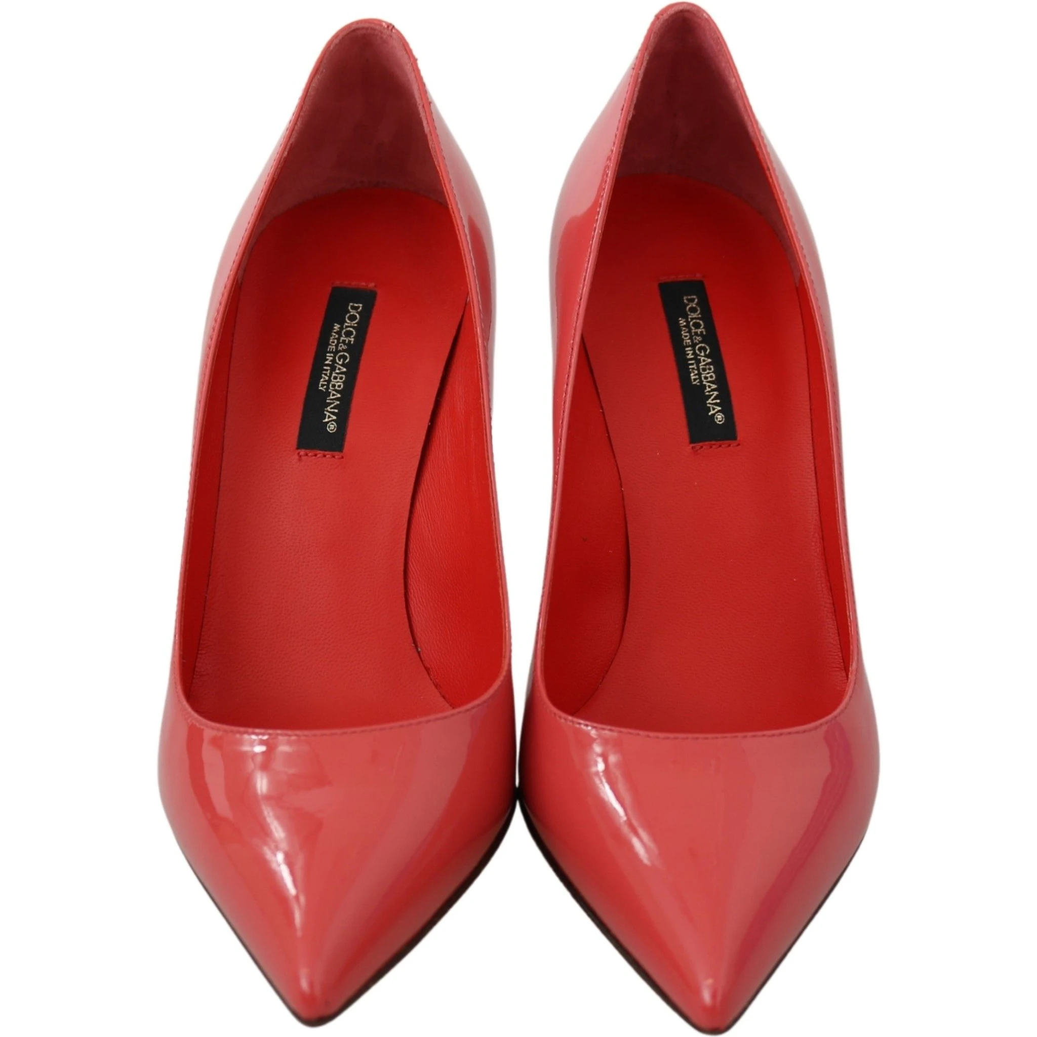 Dark Pink Patent Leather Heels Pumps