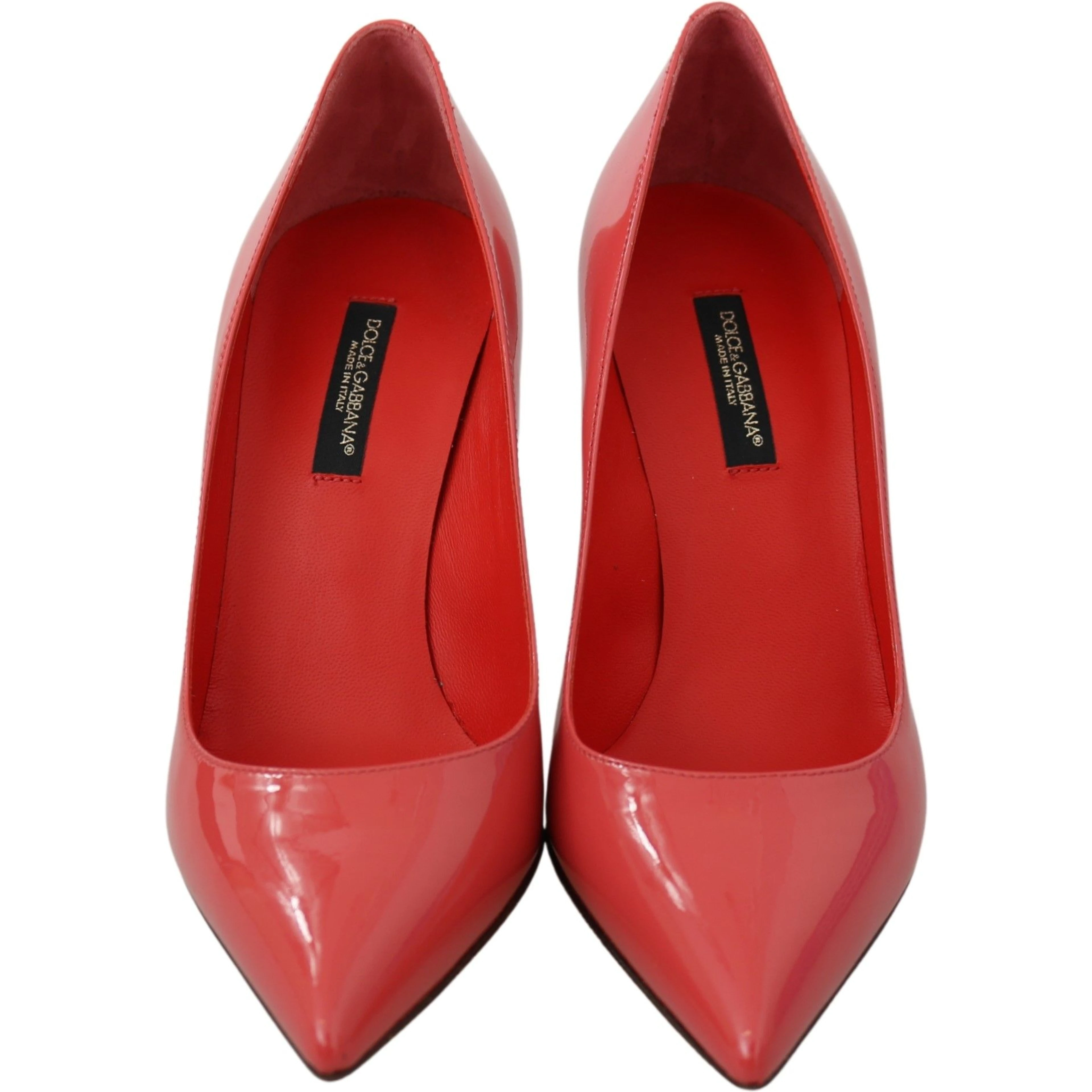 Dark Pink Patent Leather Heels Pumps