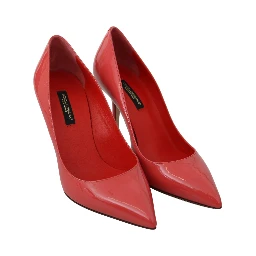 Dark Pink Patent Leather Heels Pumps