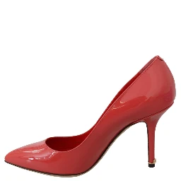 Dark Pink Patent Leather Heels Pumps