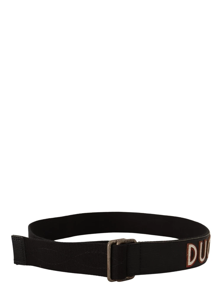 Black Cotton Ducati Metal Buckle Belt alternative
