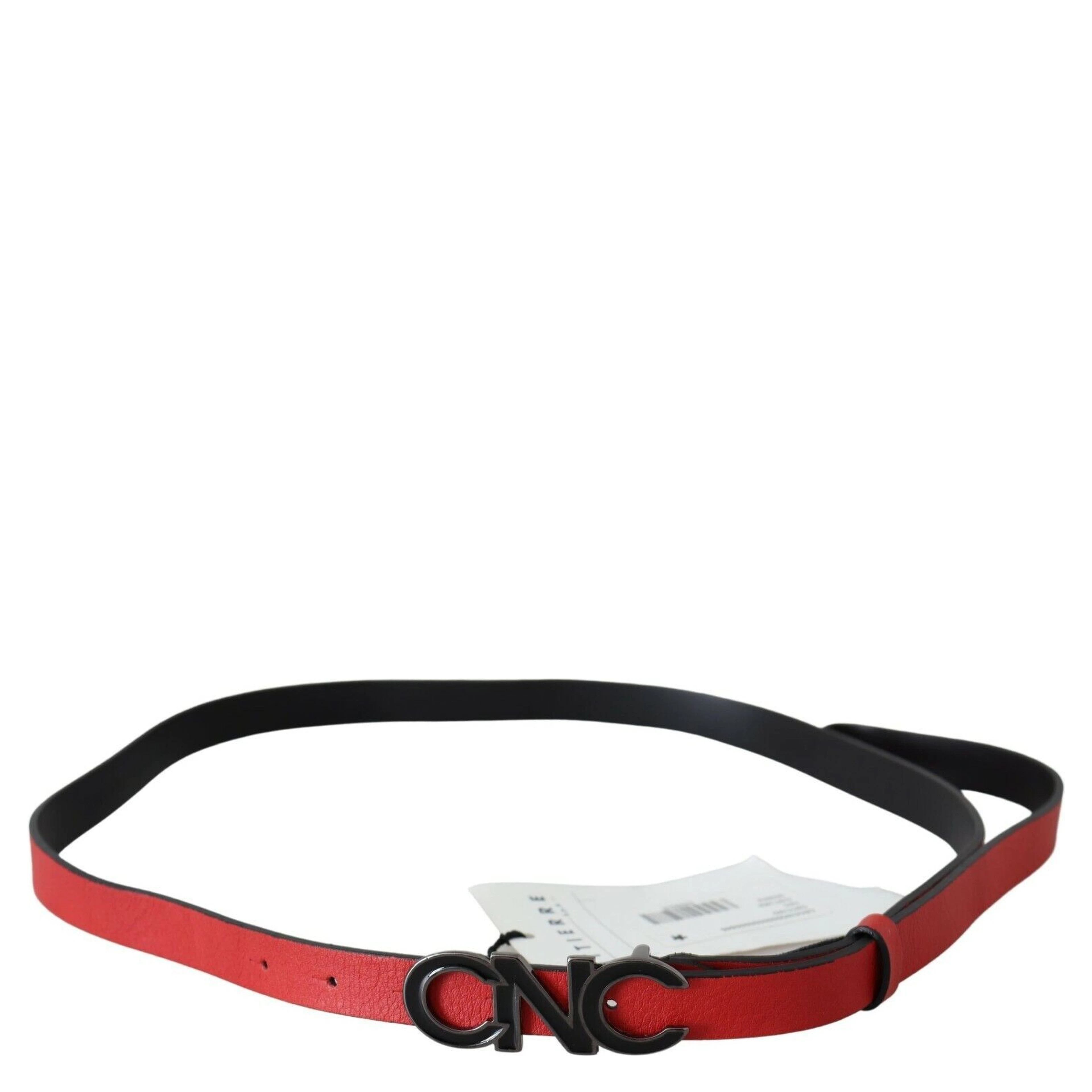 Red Reversible Leather Logo Belt