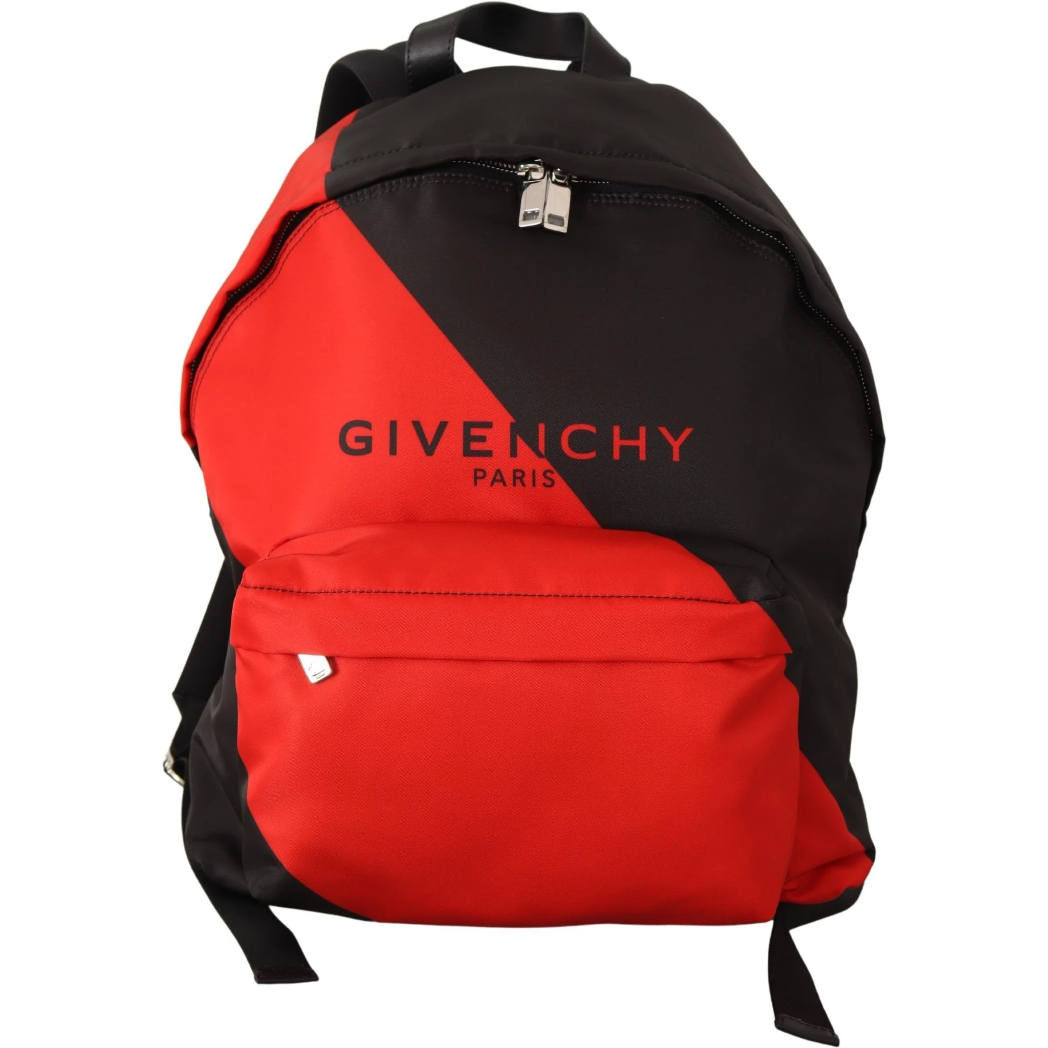 Red & Black Nylon Urban Backpack