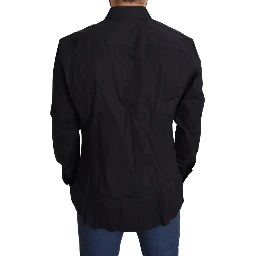 Black Cotton Stretch Dress SICILIA Shirt