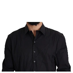 Black Cotton Stretch Dress SICILIA Shirt