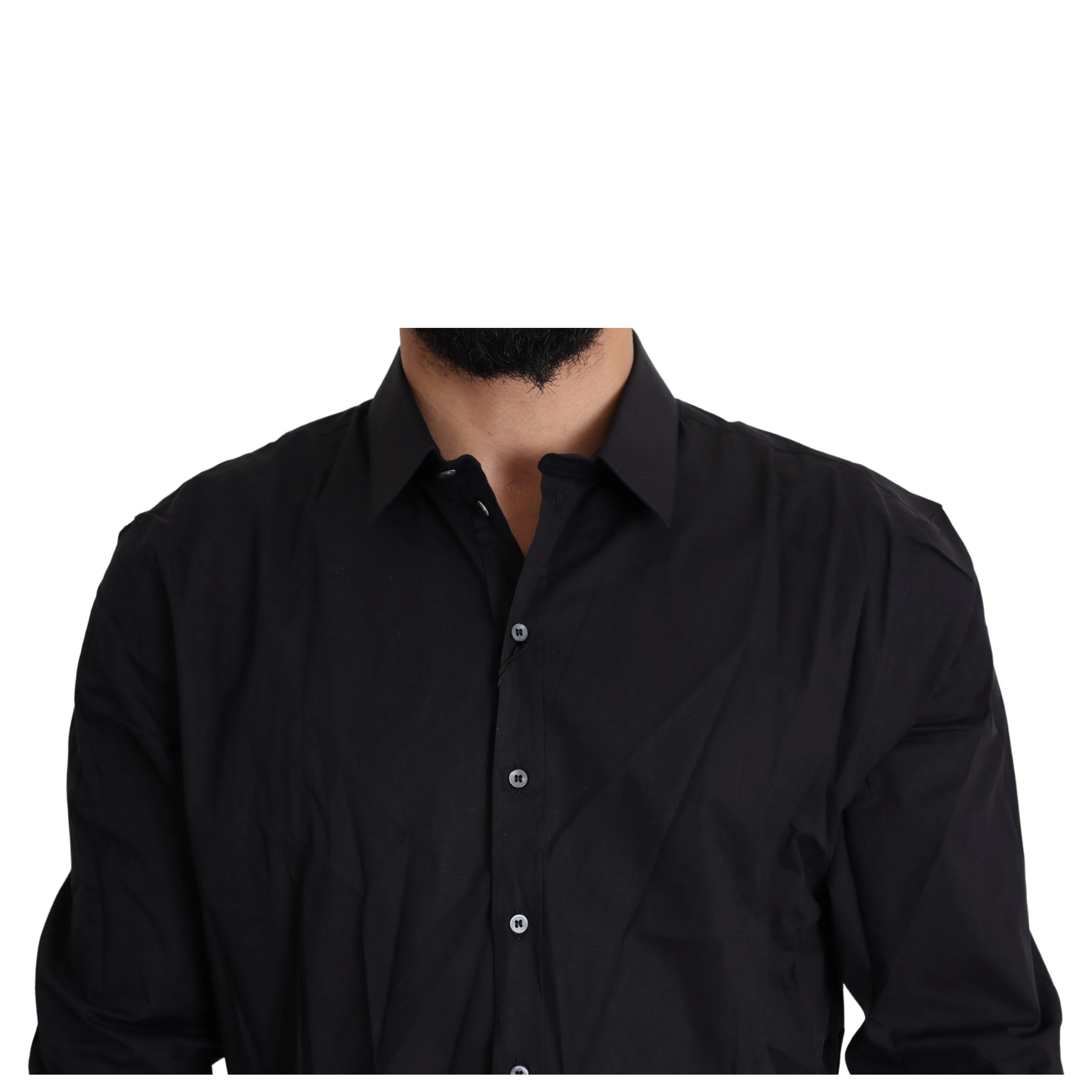 Black Cotton Stretch Dress SICILIA Shirt