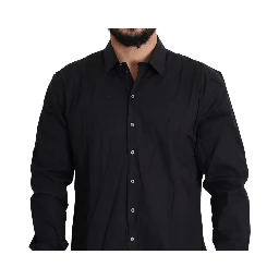 Black Cotton Stretch Dress SICILIA Shirt