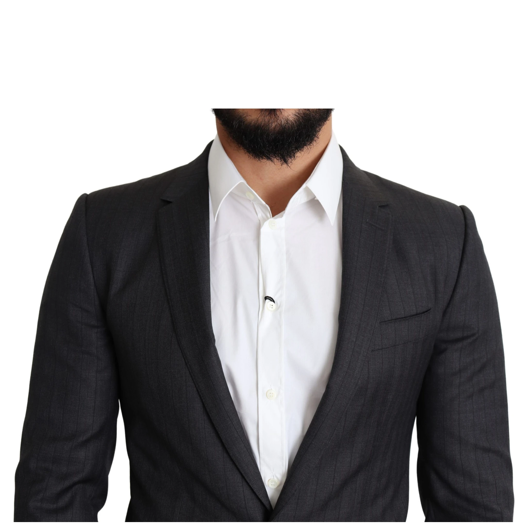 Black Wool Single Breasted Coat MARTINI Blazer