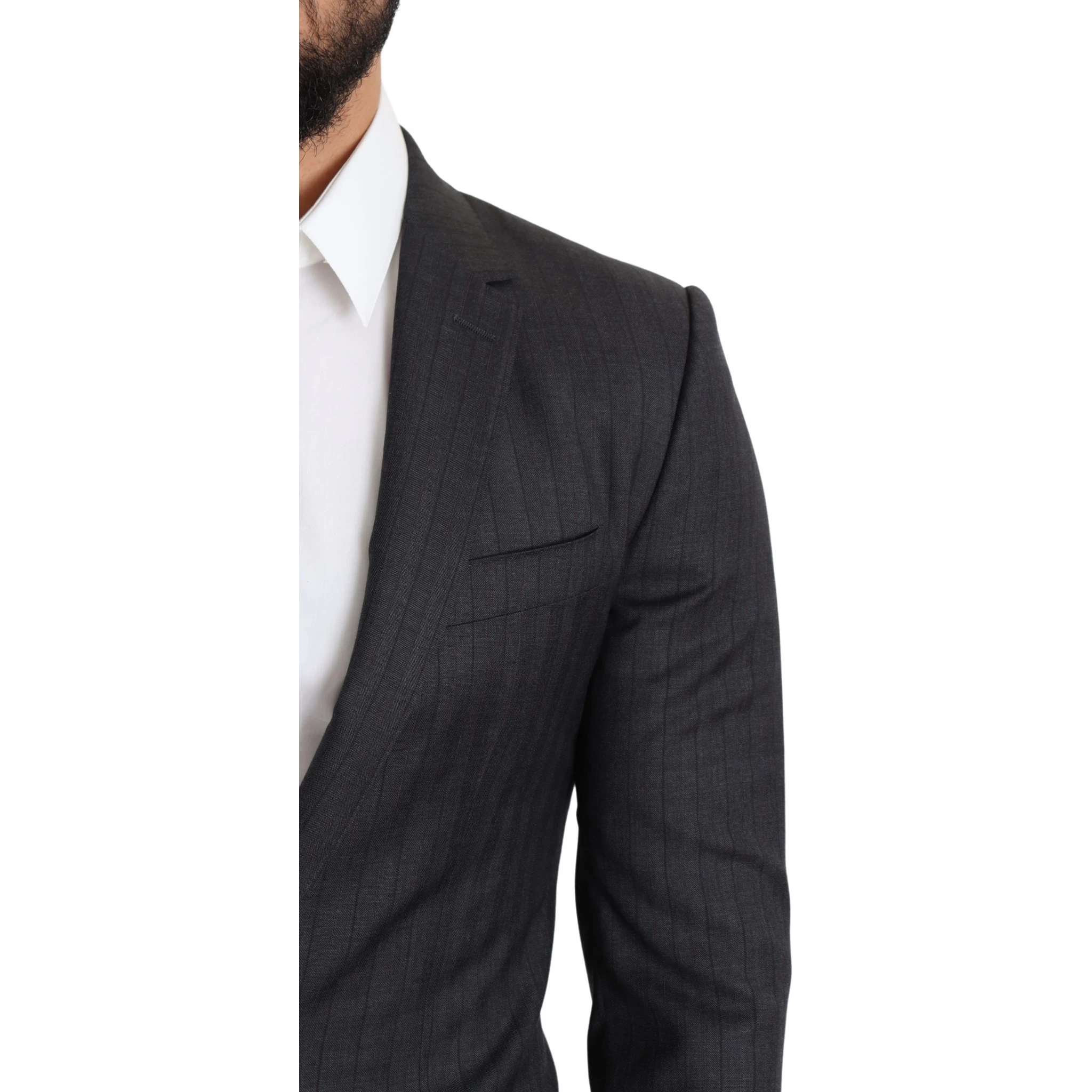 Black Wool Single Breasted Coat MARTINI Blazer