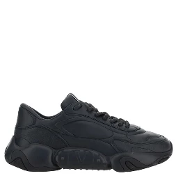 Black Calf Leather Garavani Sneakers