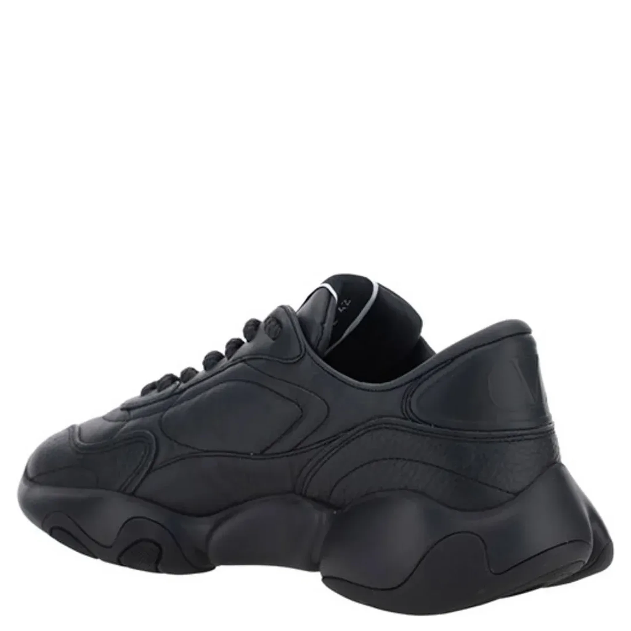 Black Calf Leather Garavani Sneakers