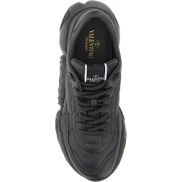 Black Calf Leather Garavani Sneakers